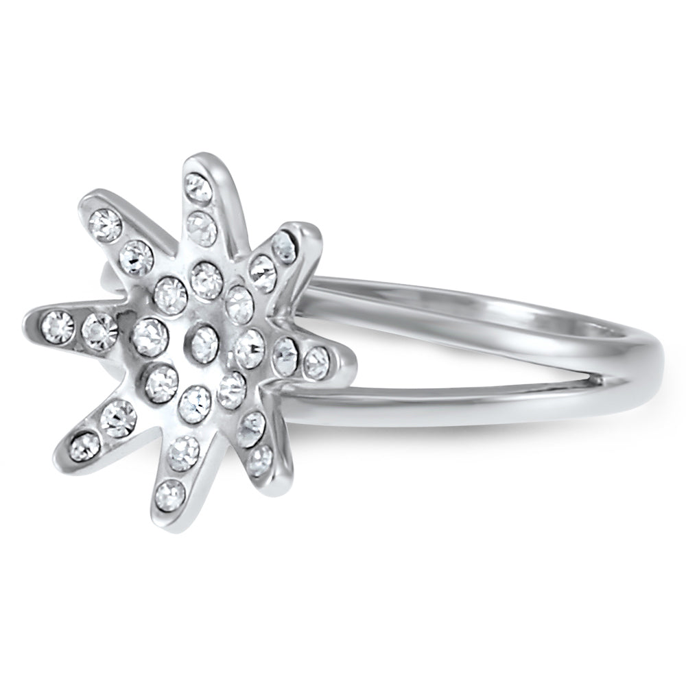 Cosmic A Ring Created with Swarovski Elements