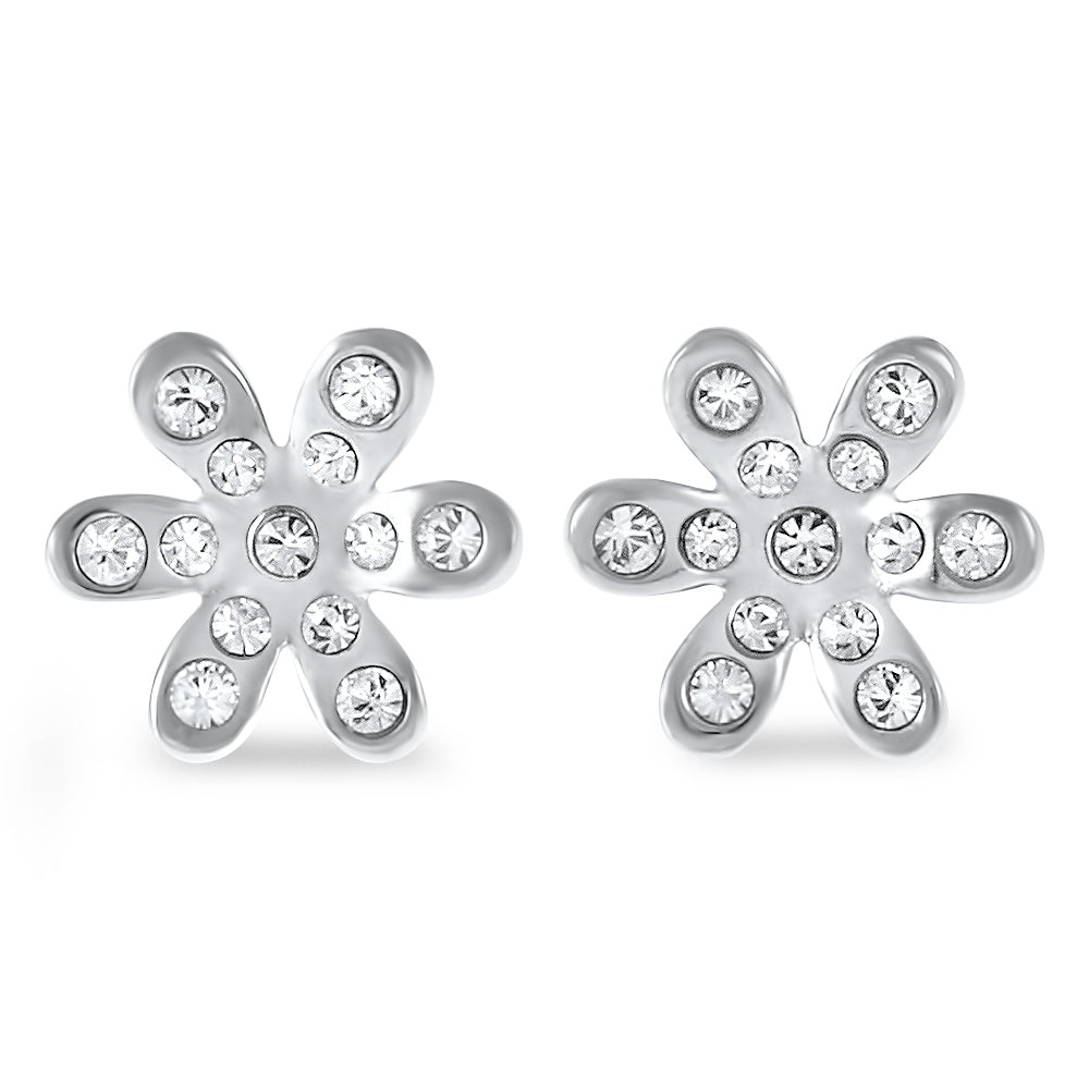 Flower of Joy Stud Earrings Created with Swarovski Elements 