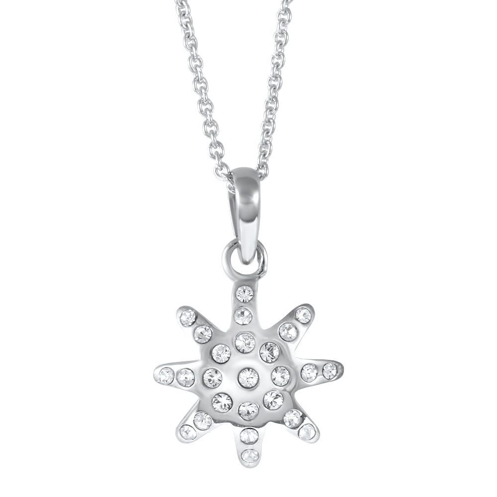 Cosmic B Pendant and Chain Created with Swarovski Elements