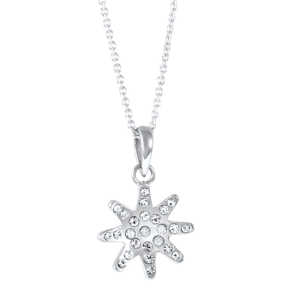 Cosmic A Pendant and Chain Created with Swarovski Elements