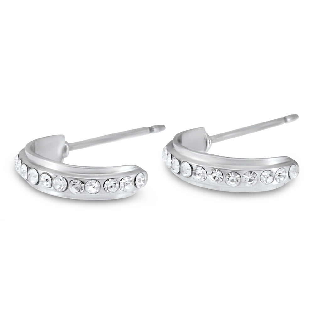 Hoop Earrings Created with Swarovski Elements 