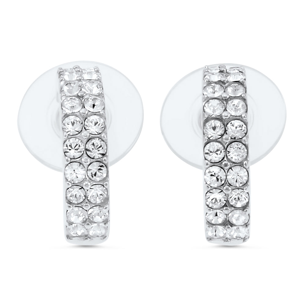 Palace Pierced Hoop Earrings Created with Swarovski Elements