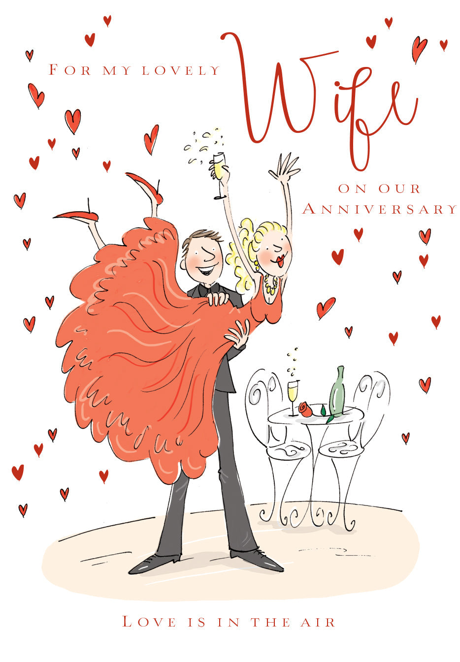 Wife Anniversary Card - It Takes Two To Tango