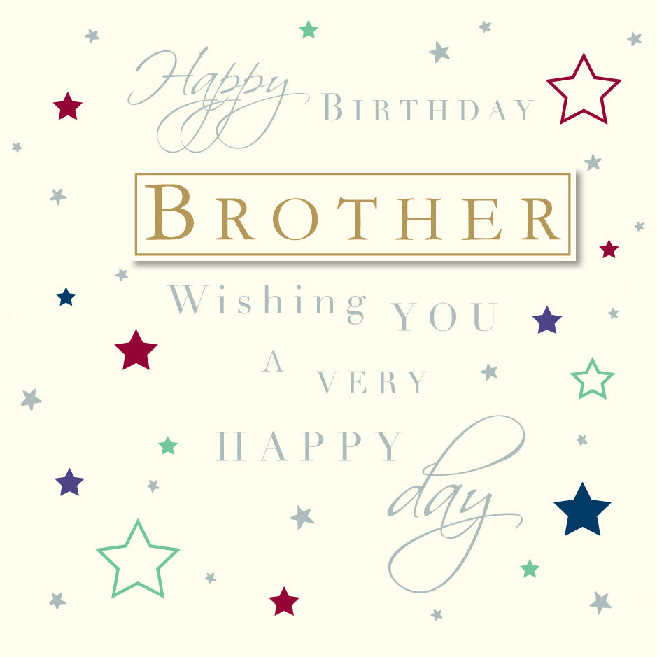 Brother Birthday Card - Brother You Are A Star