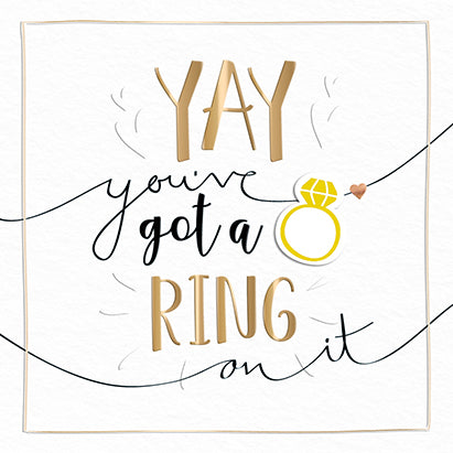 Engagement Card -  Celebrating Your Ring & Exciting News! 