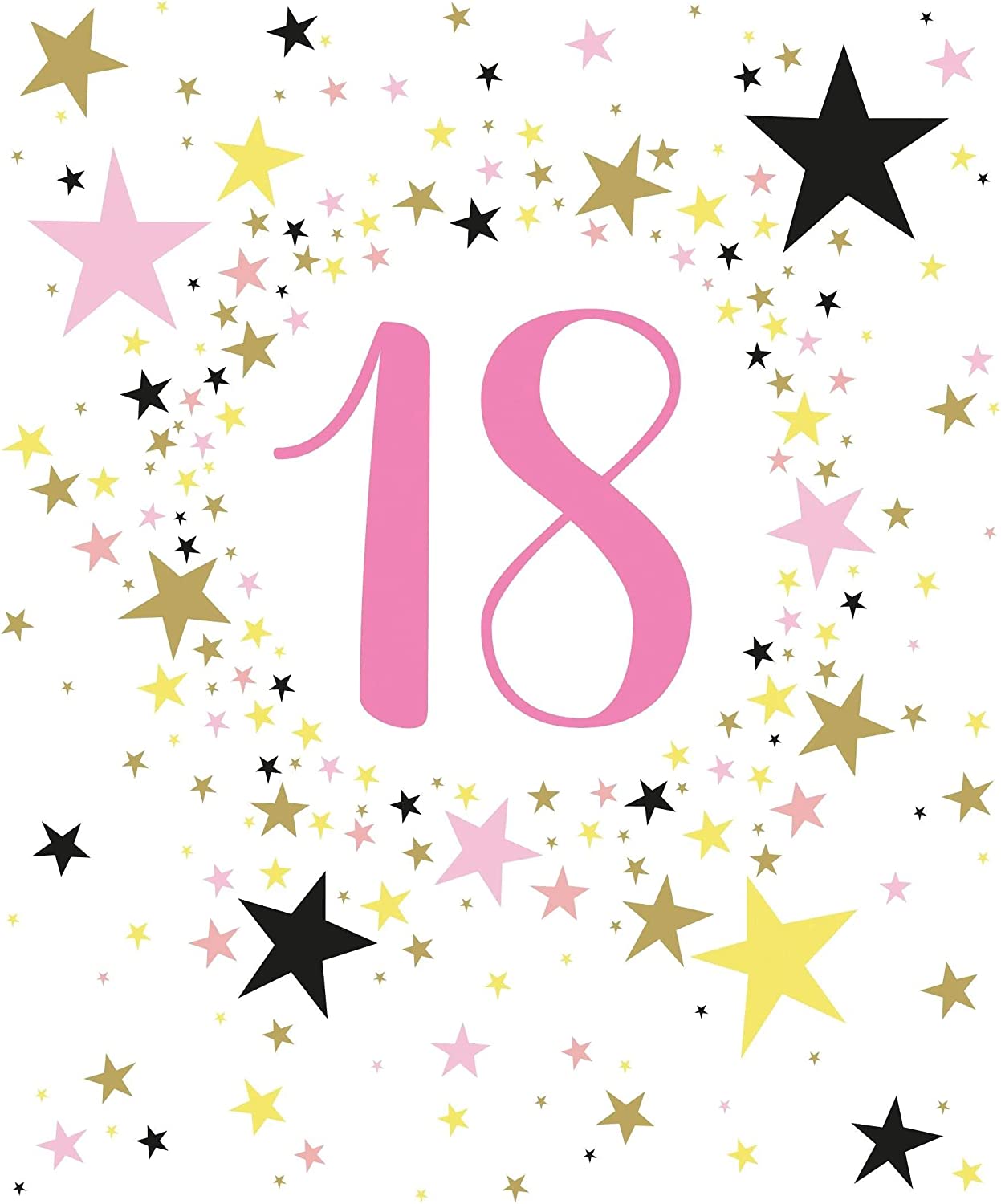 18th Birthday Card - Eighteen And A Star