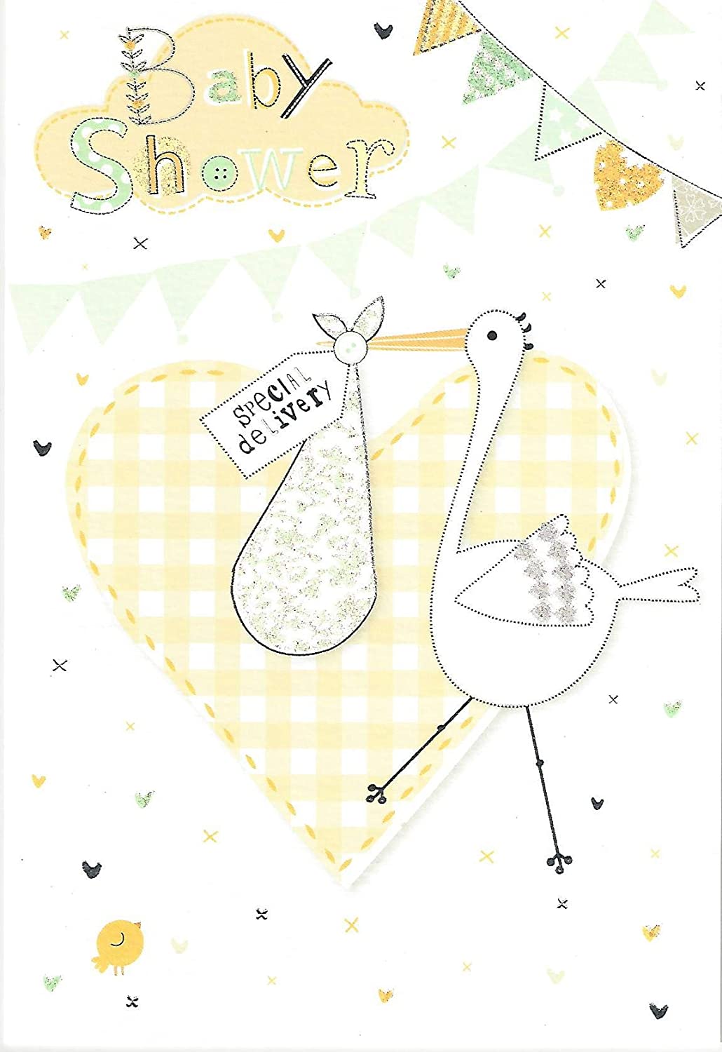 Baby Shower Card - Stork - Special Delivery