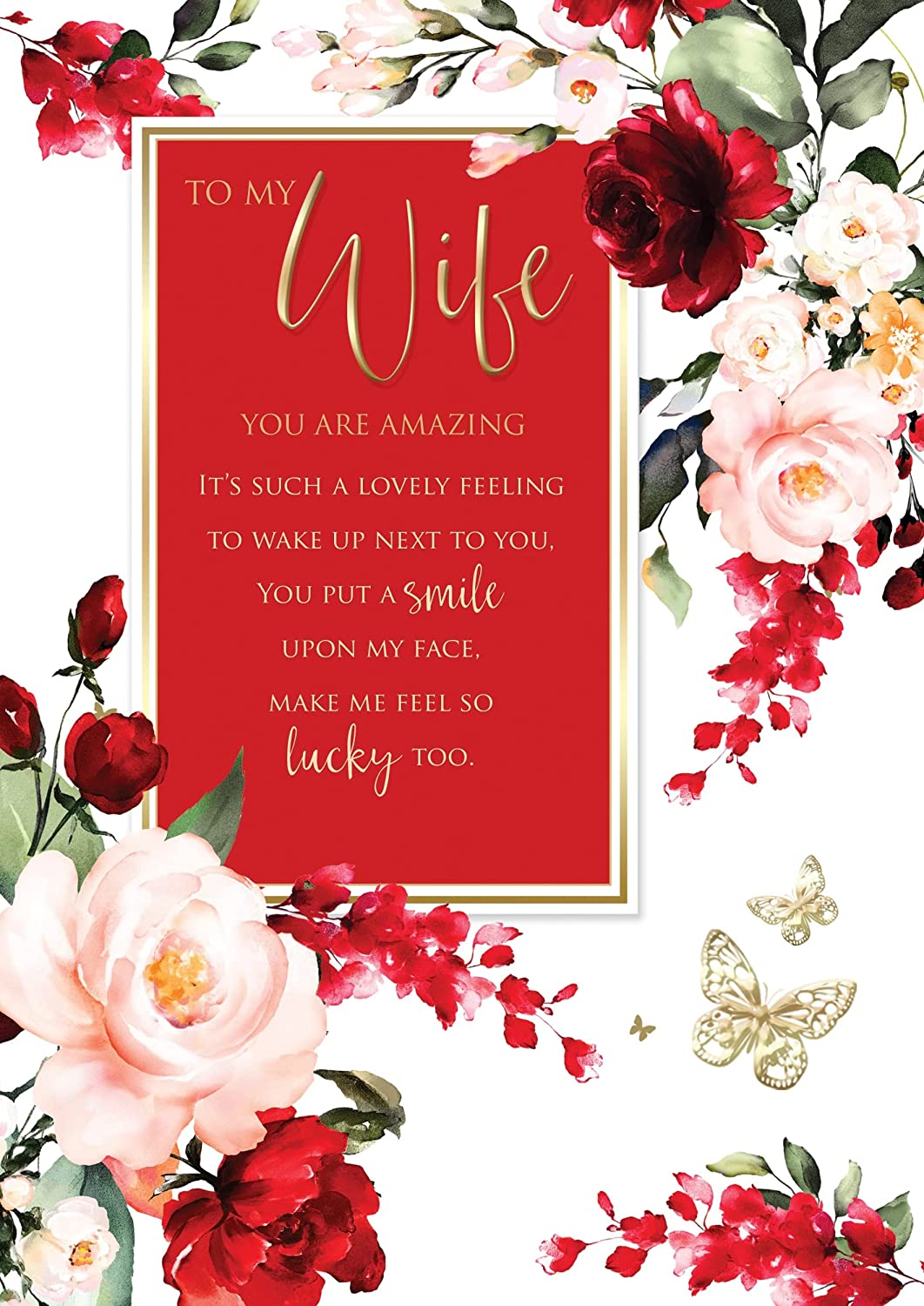 Wife Birthday Card - Expressing Your Deep Affection