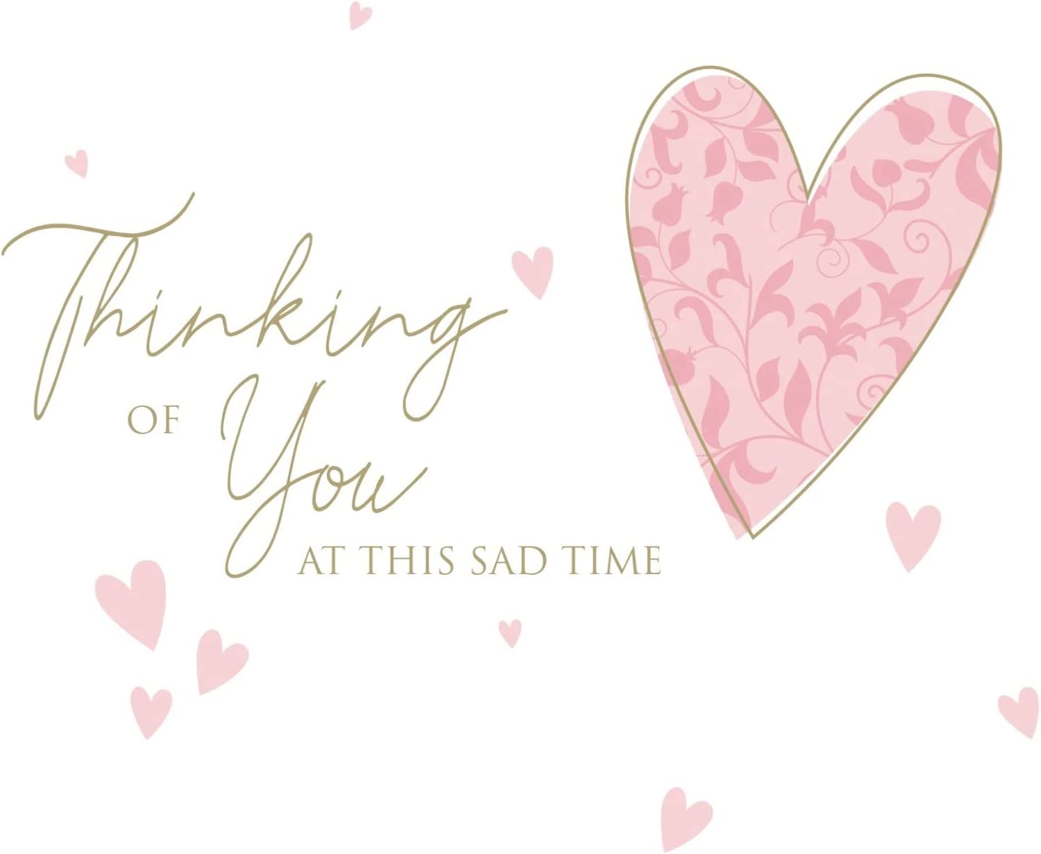 Sympathy Card -Thinking of You Heartfelt Thoughts