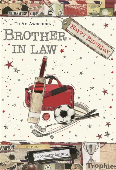 Brother-in-Law Birthday Card - Sporting Hobbies