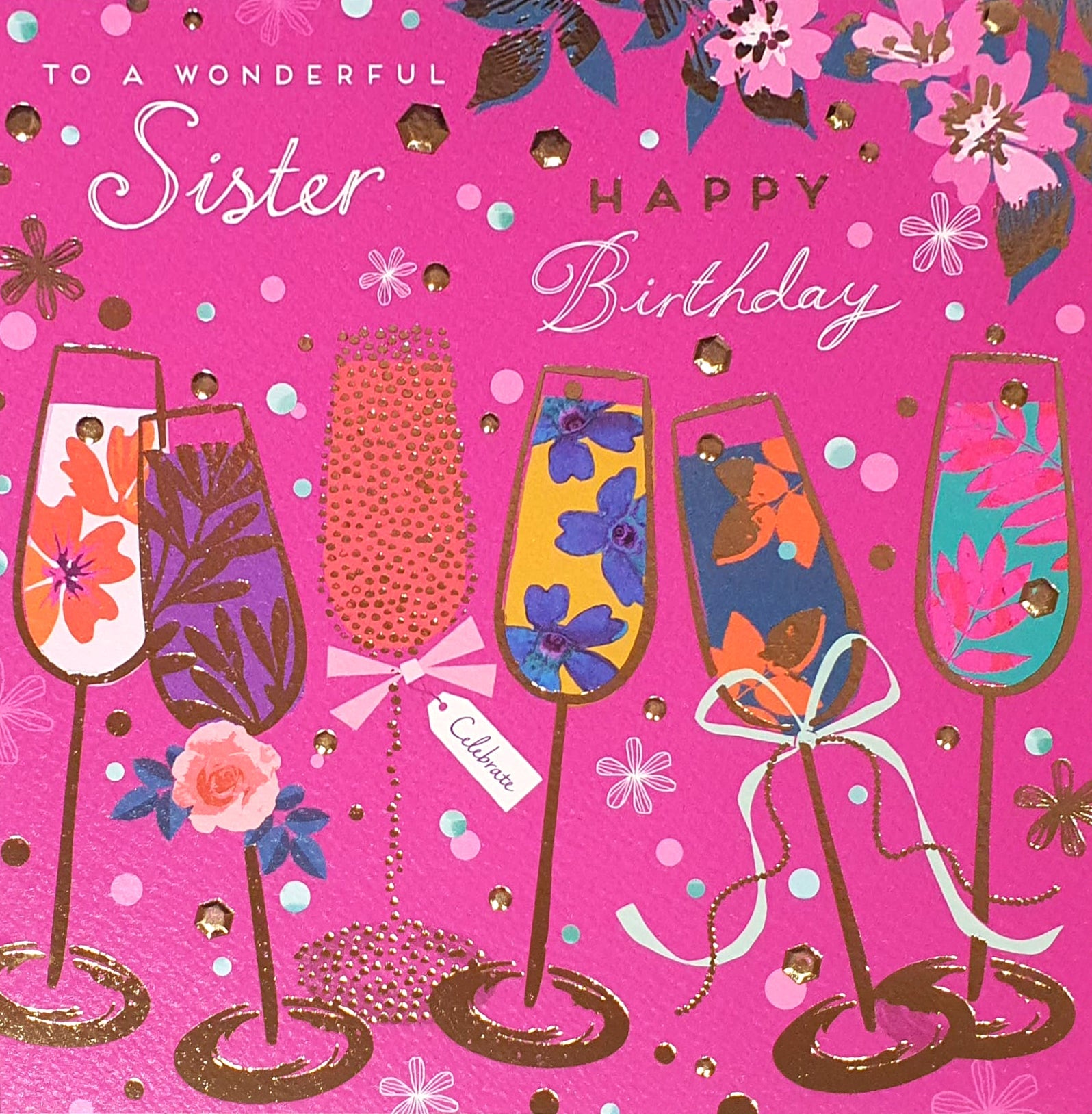 Sister Birthday Card - Colourful Cocktails