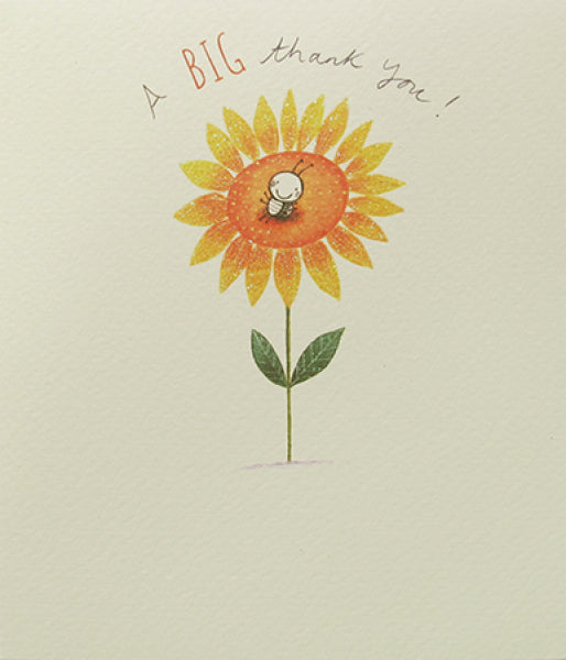 Thank You, Card - The Happy Sunflower To Say Thank you