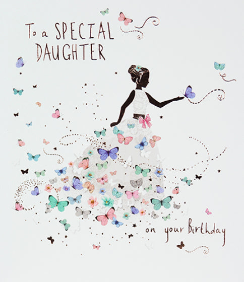 Daughter Birthday Card - Kaleidoscope Of Butterflies
