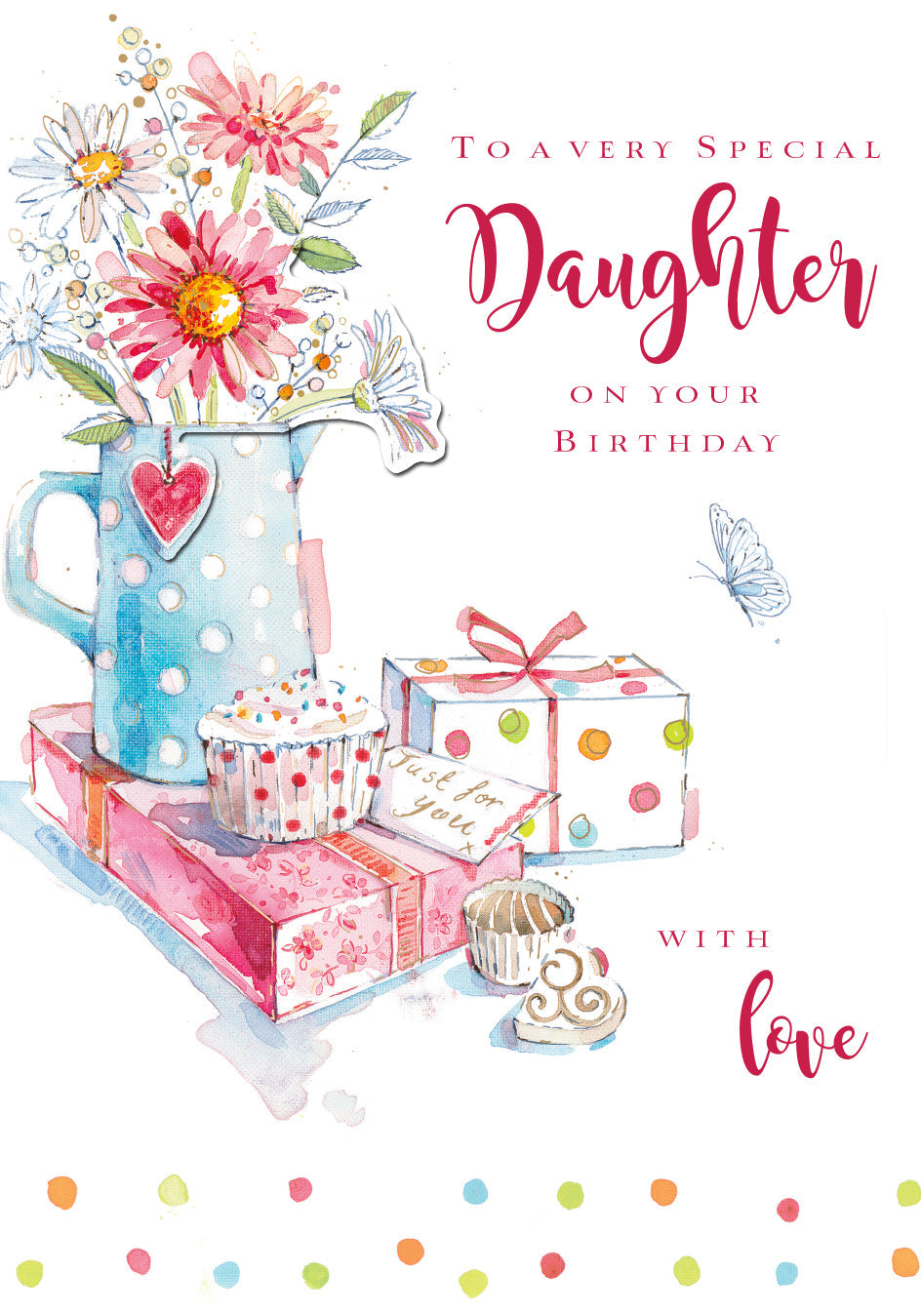 Daughter Birthday Card - A Colourful Celebration