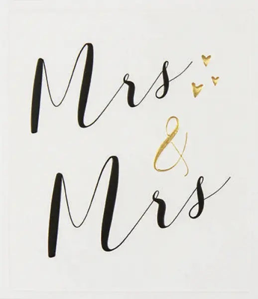 Mrs & Mrs. Wedding Card - Congratulations to You Both!