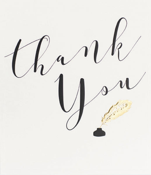 Thank You Card - The Decorative Art Of Calligraphy 