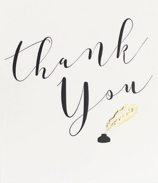 Thank You Card - The Decorative Art Of Calligraphy