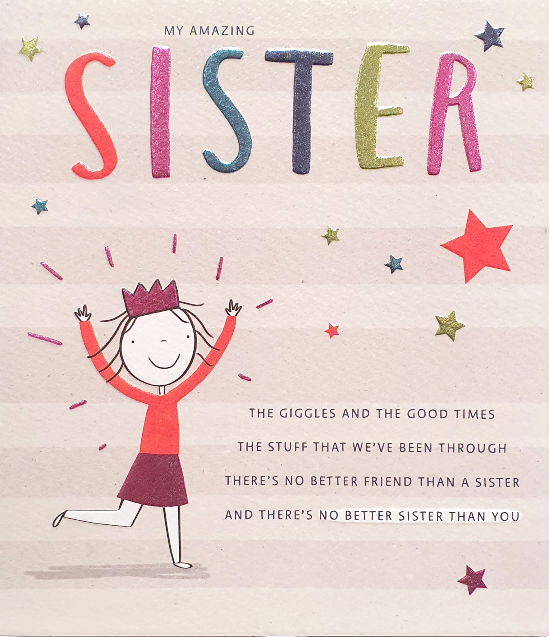 Sister Birthday Card - Buzzing Friendship