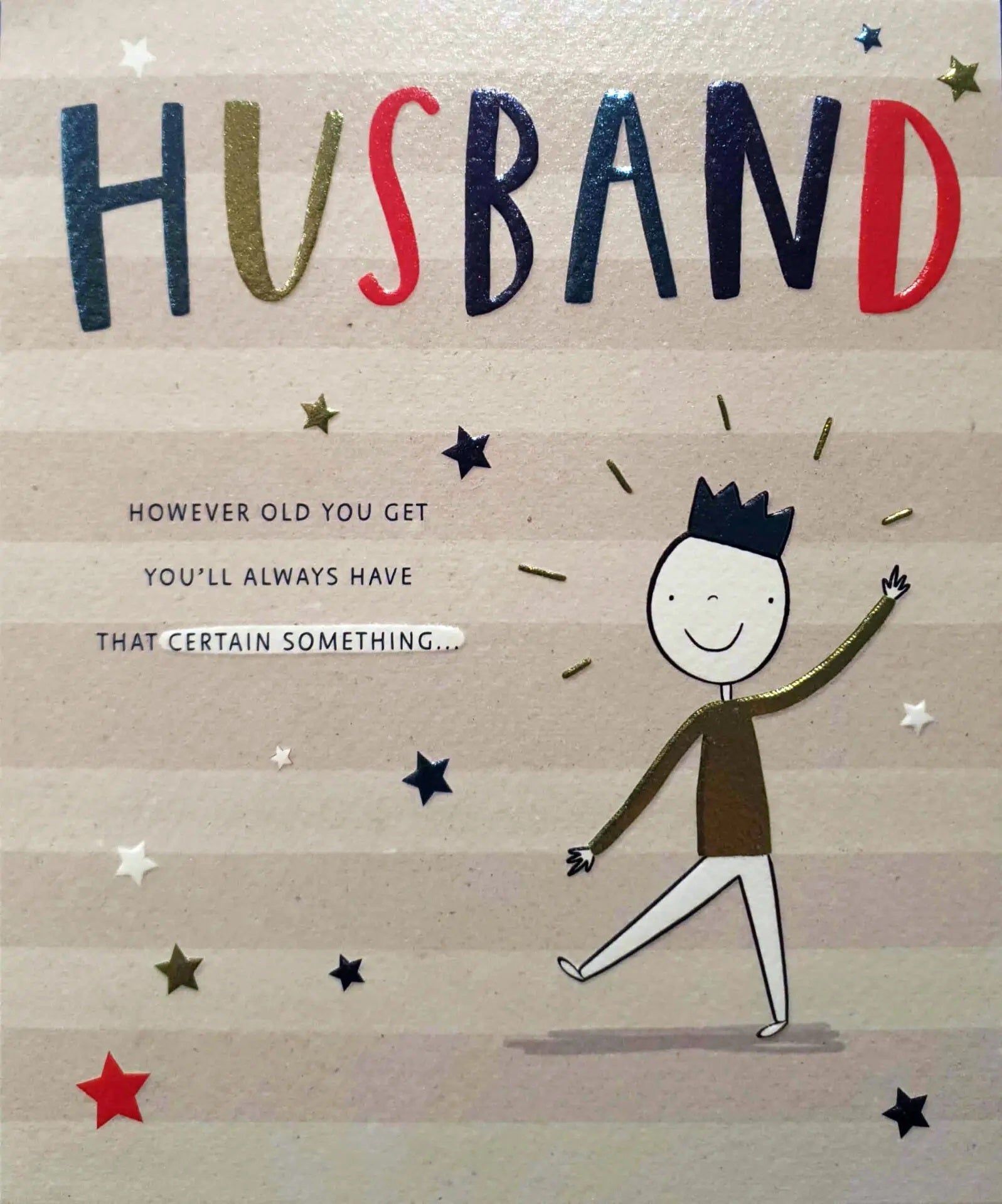 Husband Birthday Card - A Certain Pizzazz