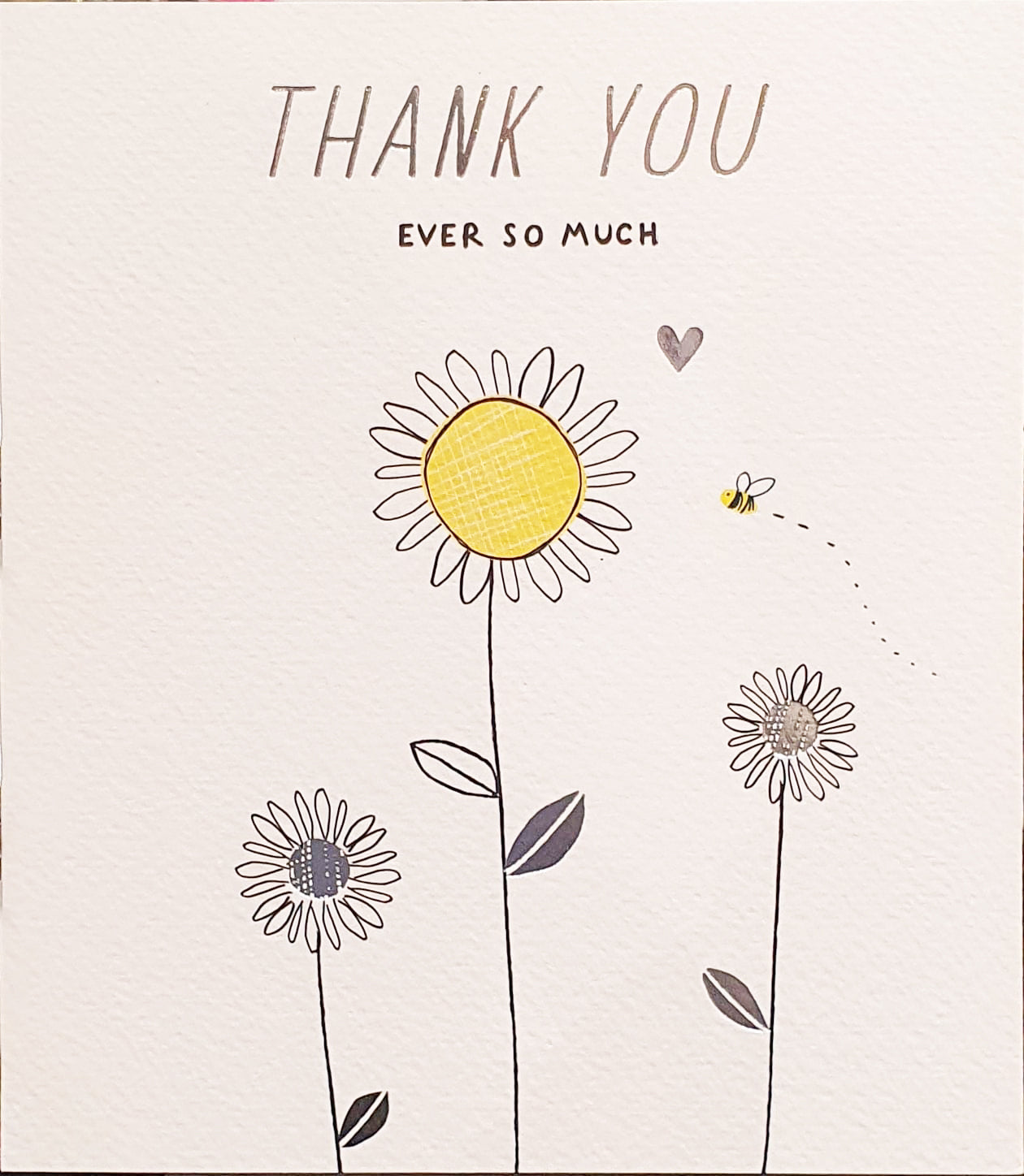 Thank You Card - Gratitude With Happy Sunflowers