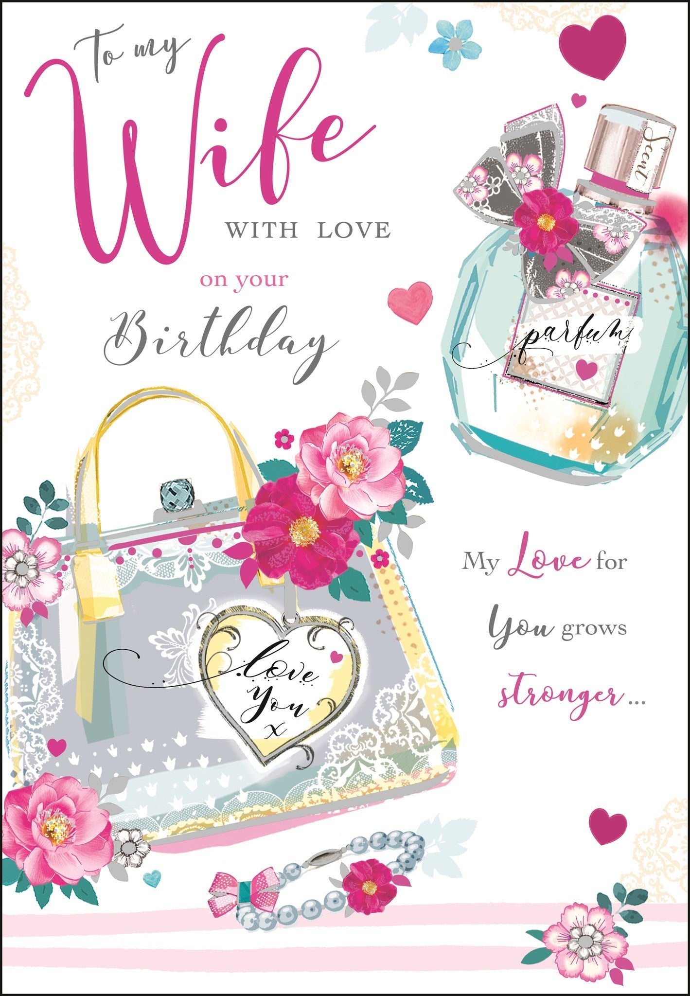 Wife Birthday Card - Fragrance Of Love