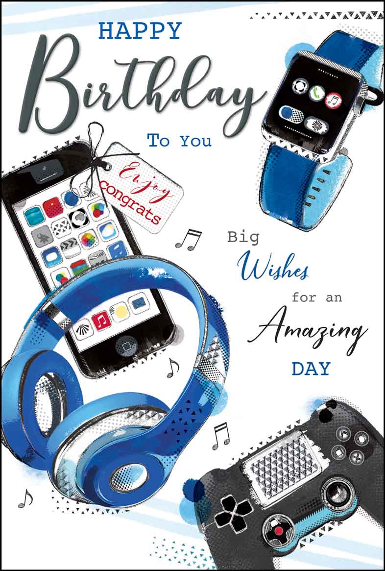 Birthday Card - Modern Day Gadgets