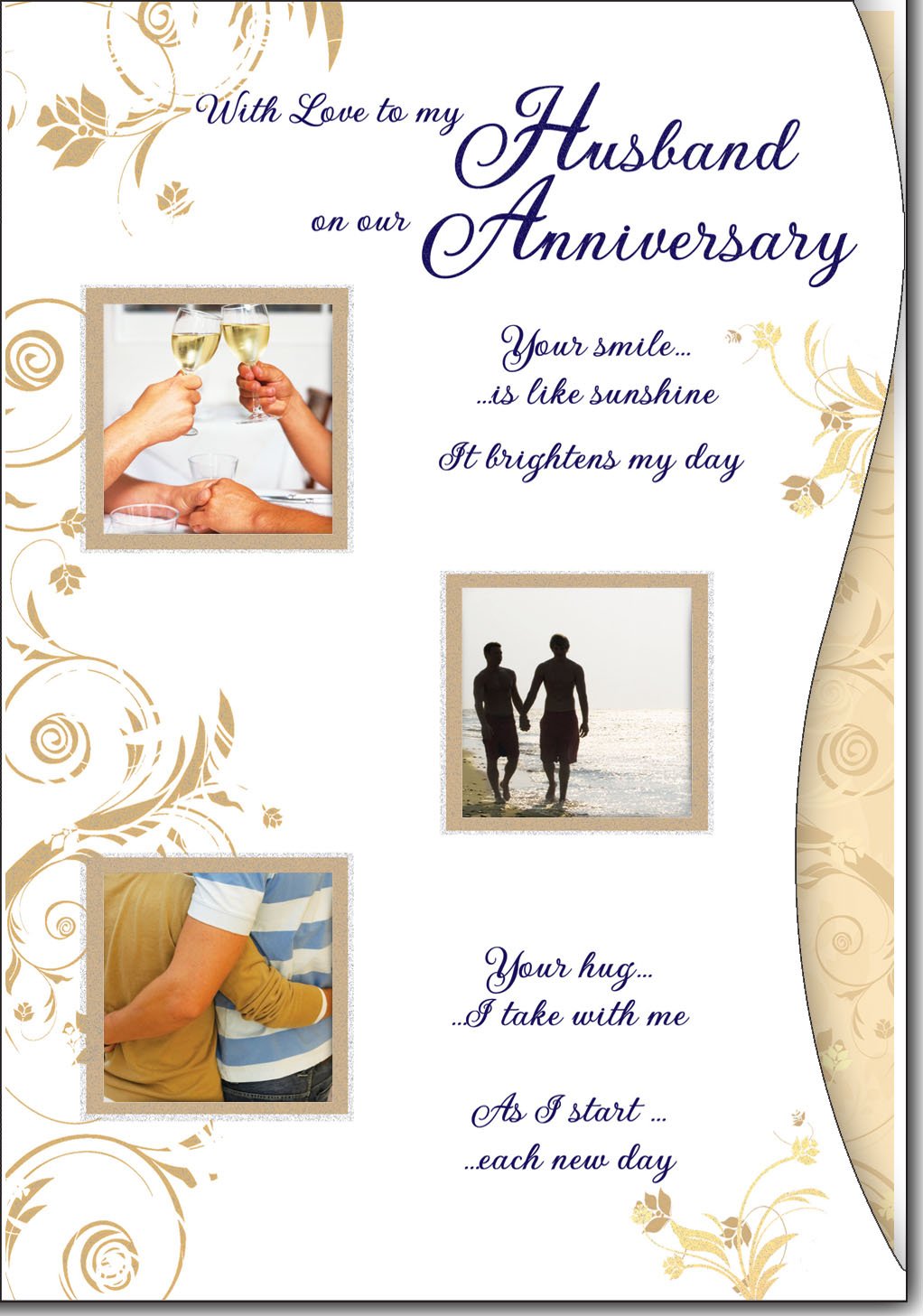 Gay Husband Anniversary Card - Celebrating Us and the Sunshine of Our Love