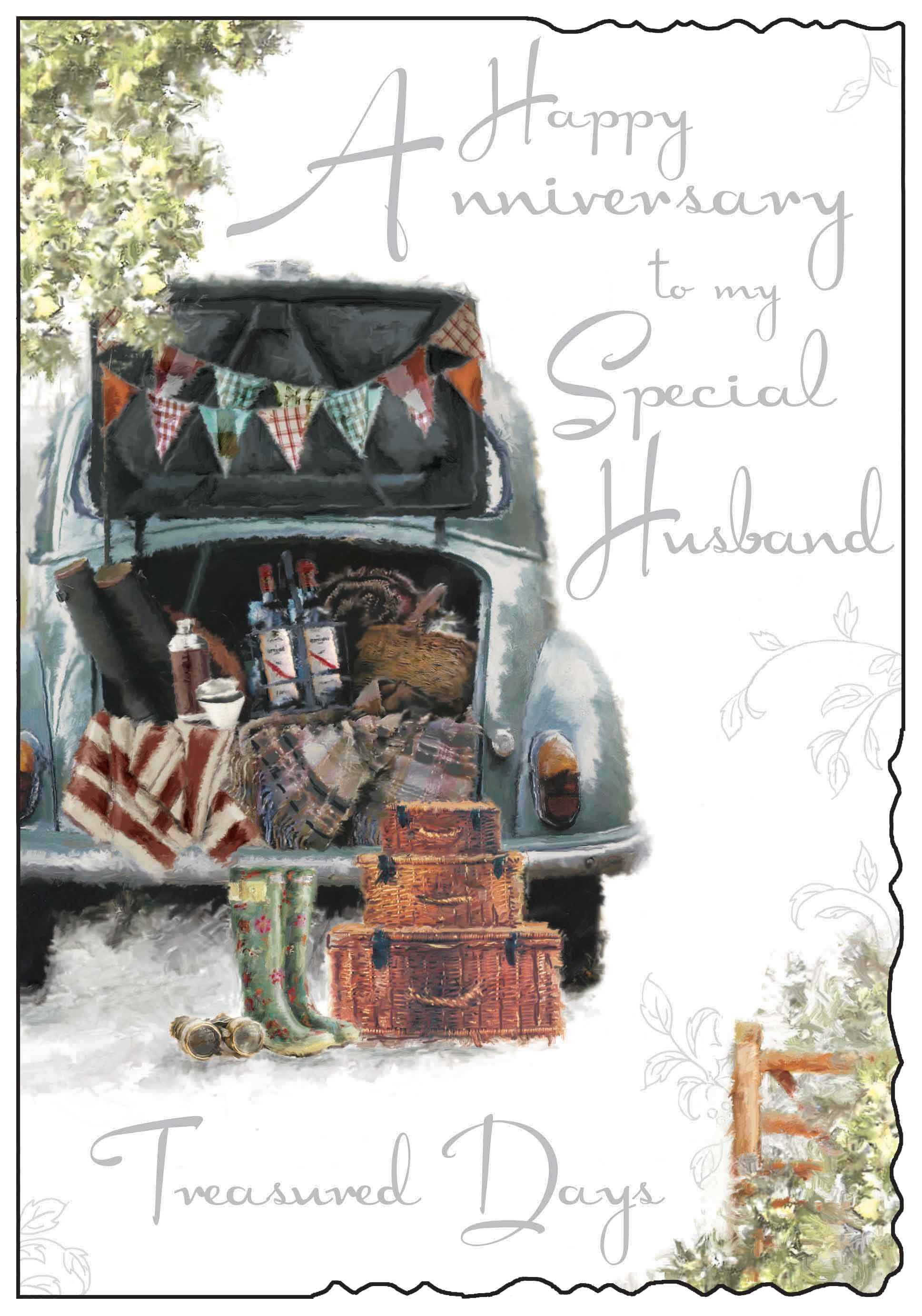 Husband Anniversary Card - Treasured Days