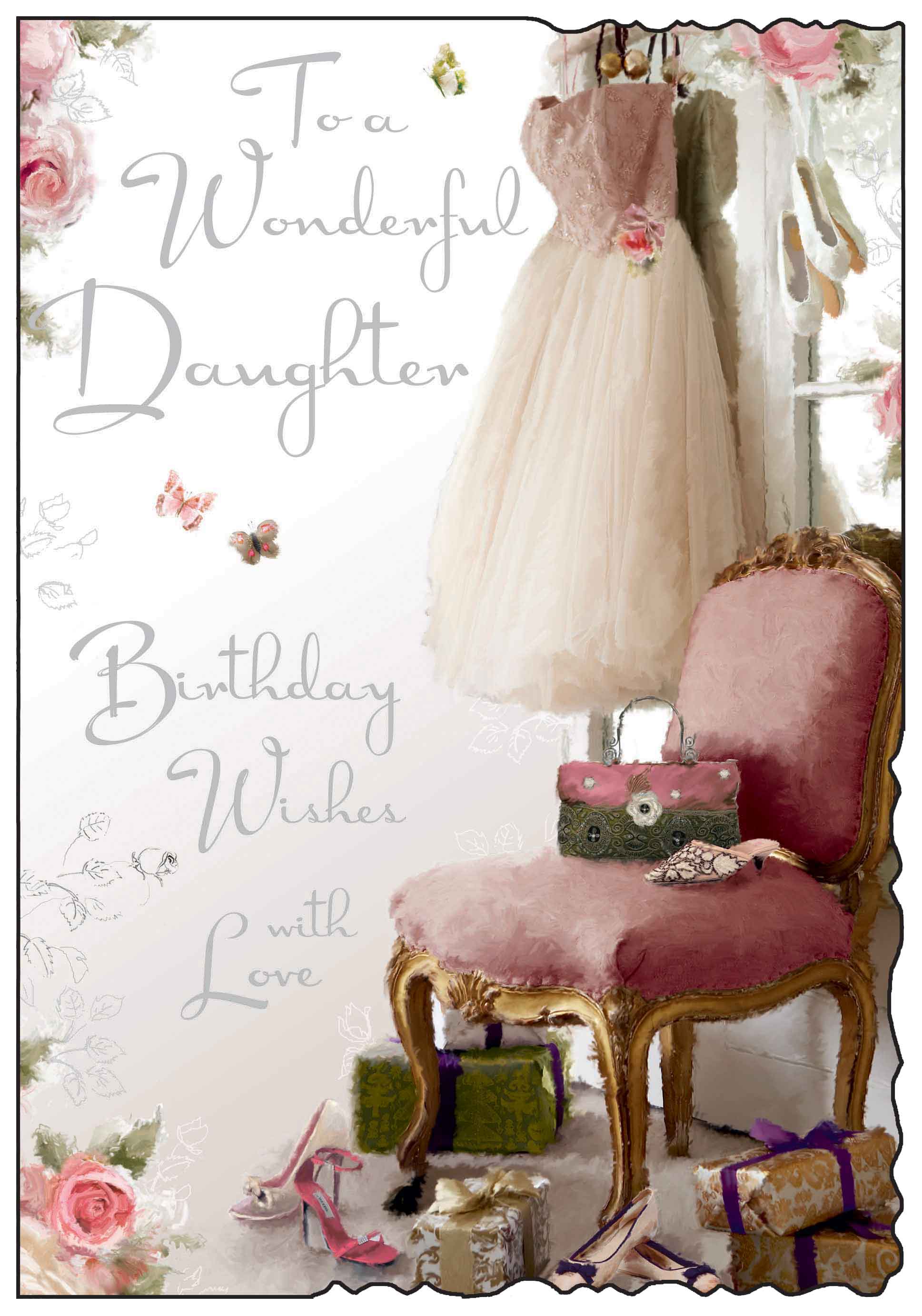 Daughter Birthday Card - Dressing Up to Celebrate