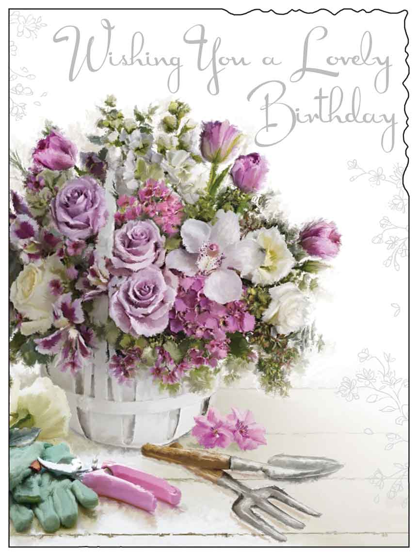 Birthday Card - Floraphile Of Gorgeous Blooms