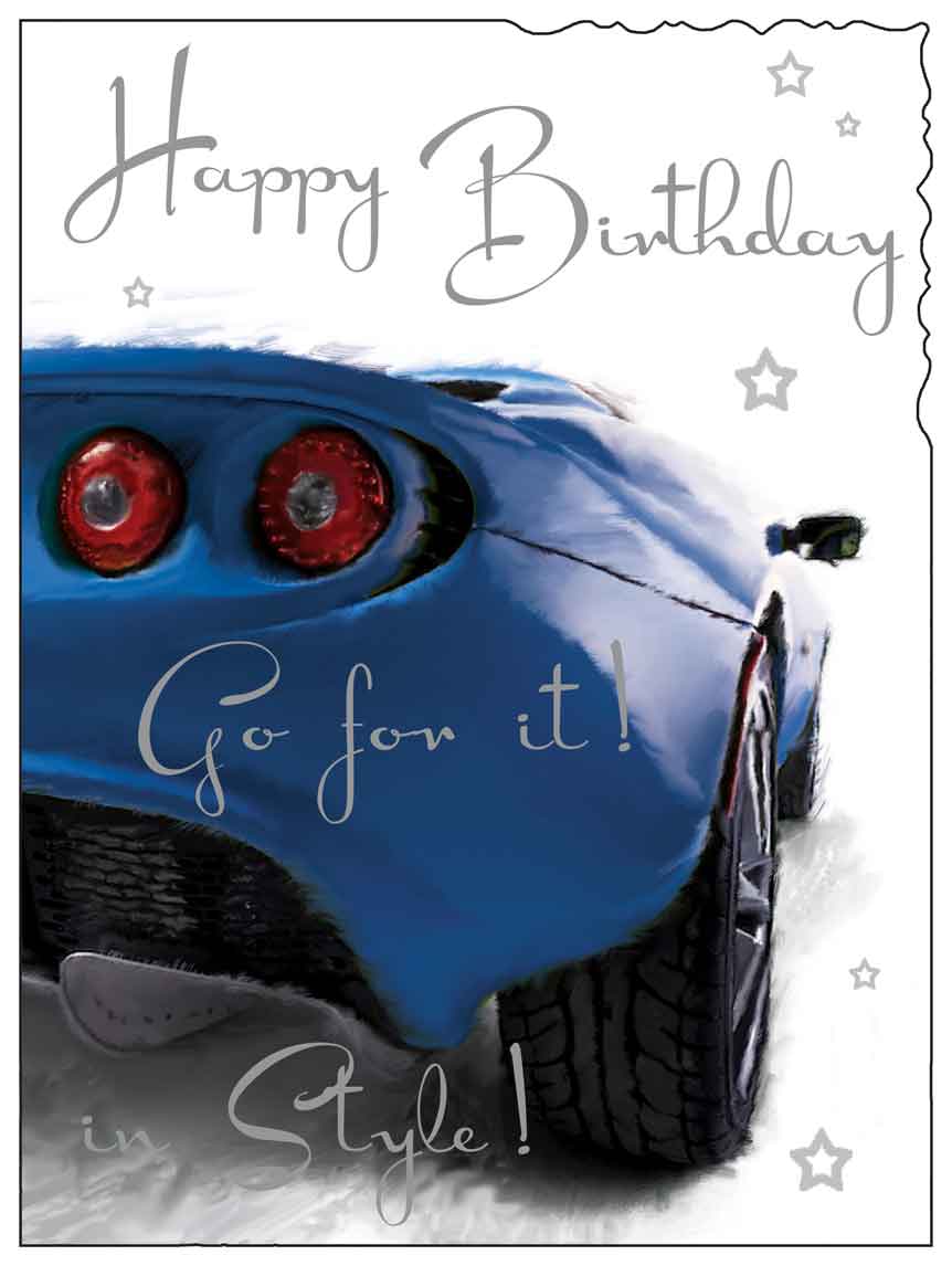 Birthday Card - Stylish Sportscar
