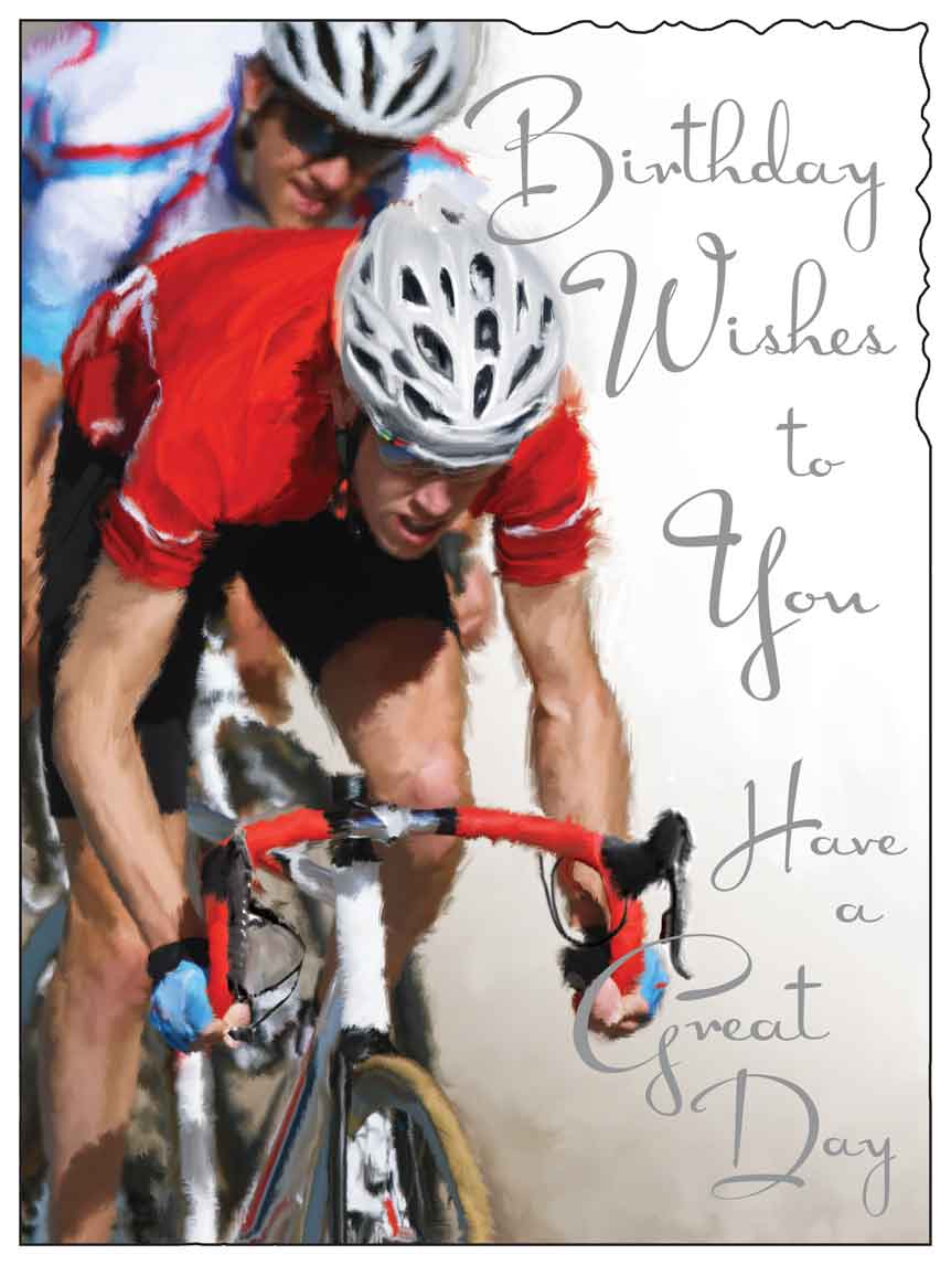 Birthday Card - The Cycling Race