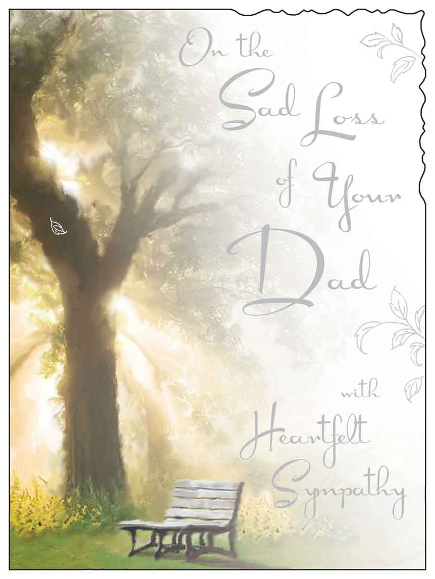 Dad Sympathy Card - The Tree The Lasting Symbol Of Life