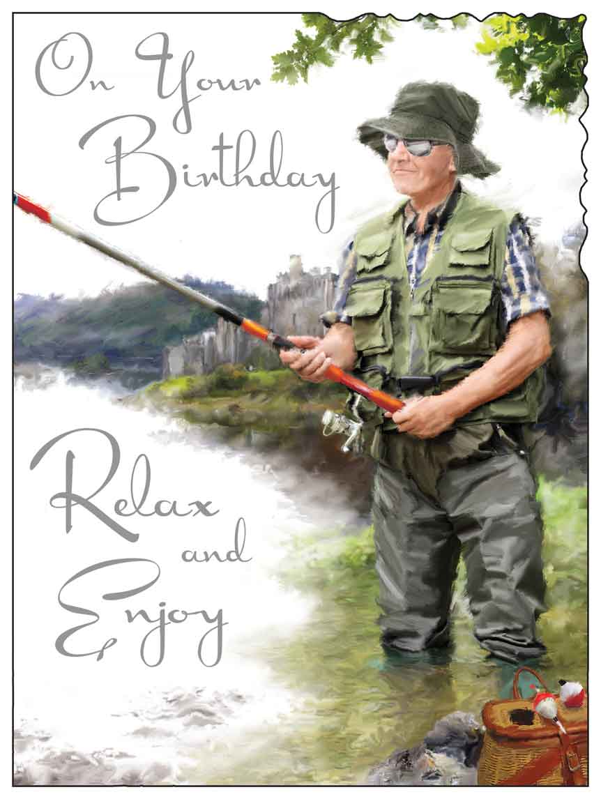 Birthday Card - Time For Fishing