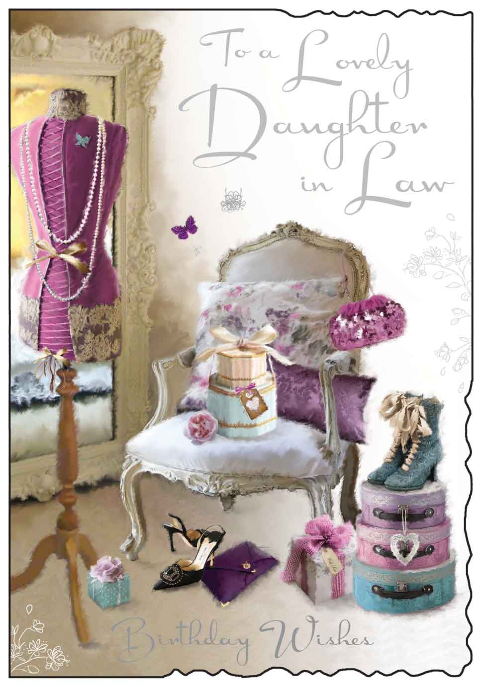 Daughter-in-Law Birthday Card - Elaborate Attire