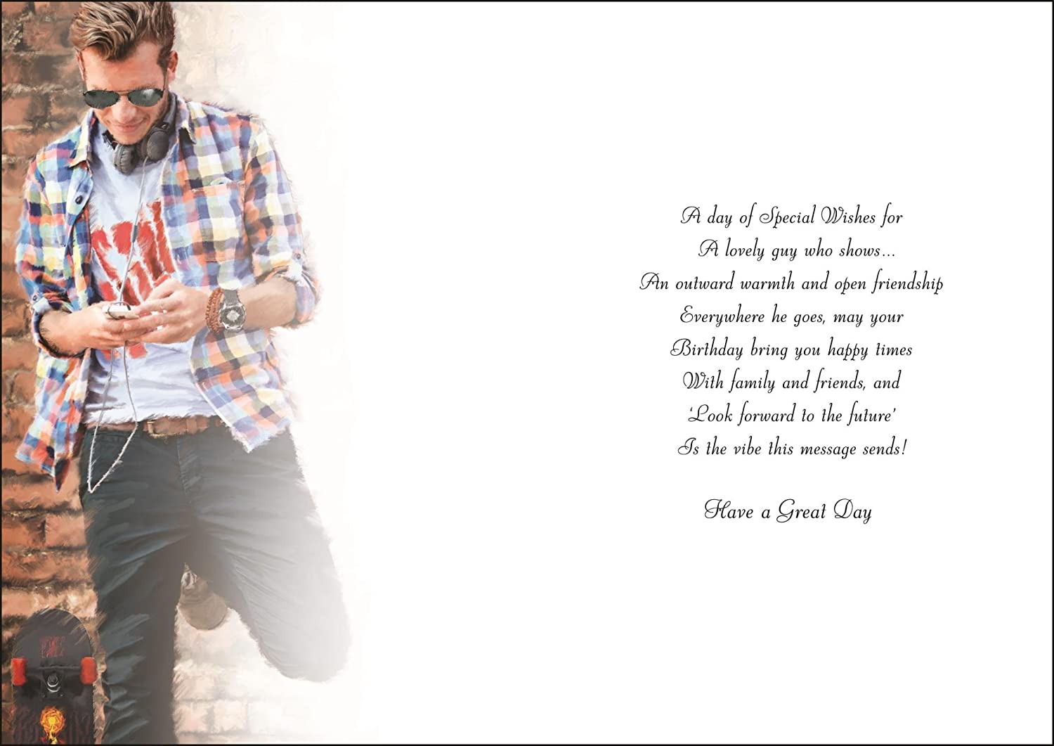 21st Nephew Birthday Card - Youthful And Trendy