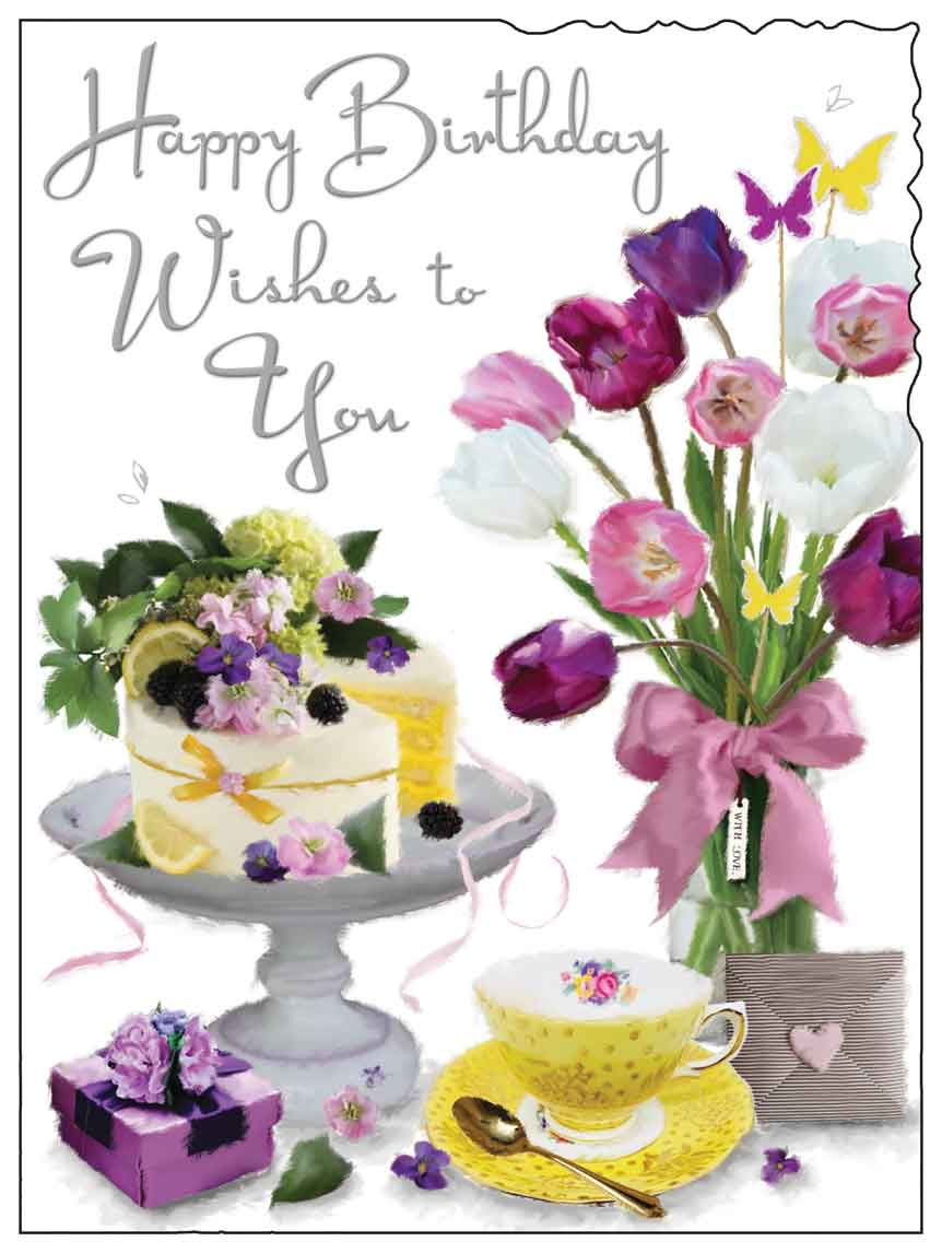 Birthday Card - Posh Tea Time 