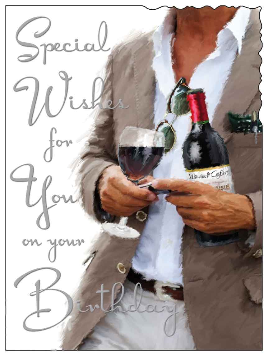 Birthday Card - The Pleasures Of Red Wine
