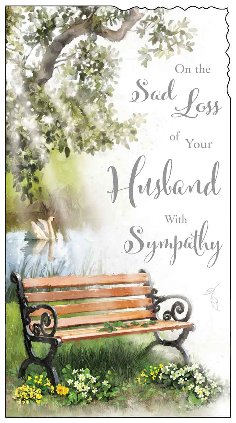 Husband Sympathy Card - The Remembrance Bench