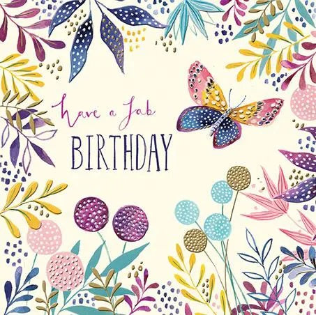 Birthday Card - Pretty Butterfly 