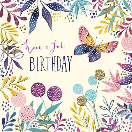 Birthday Card - Pretty Butterfly