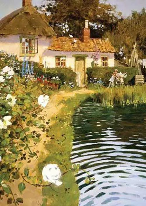 Birthday Card - Pond Cottage