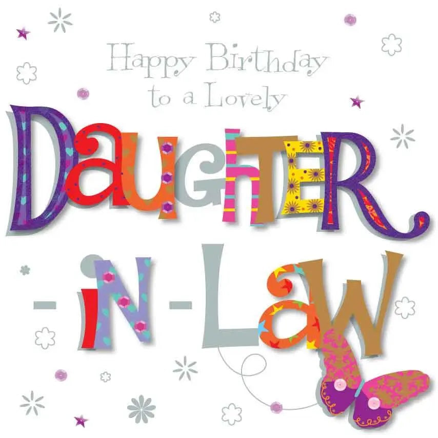 Daughter-in-Law Birthday Card - Handmade Decoupage