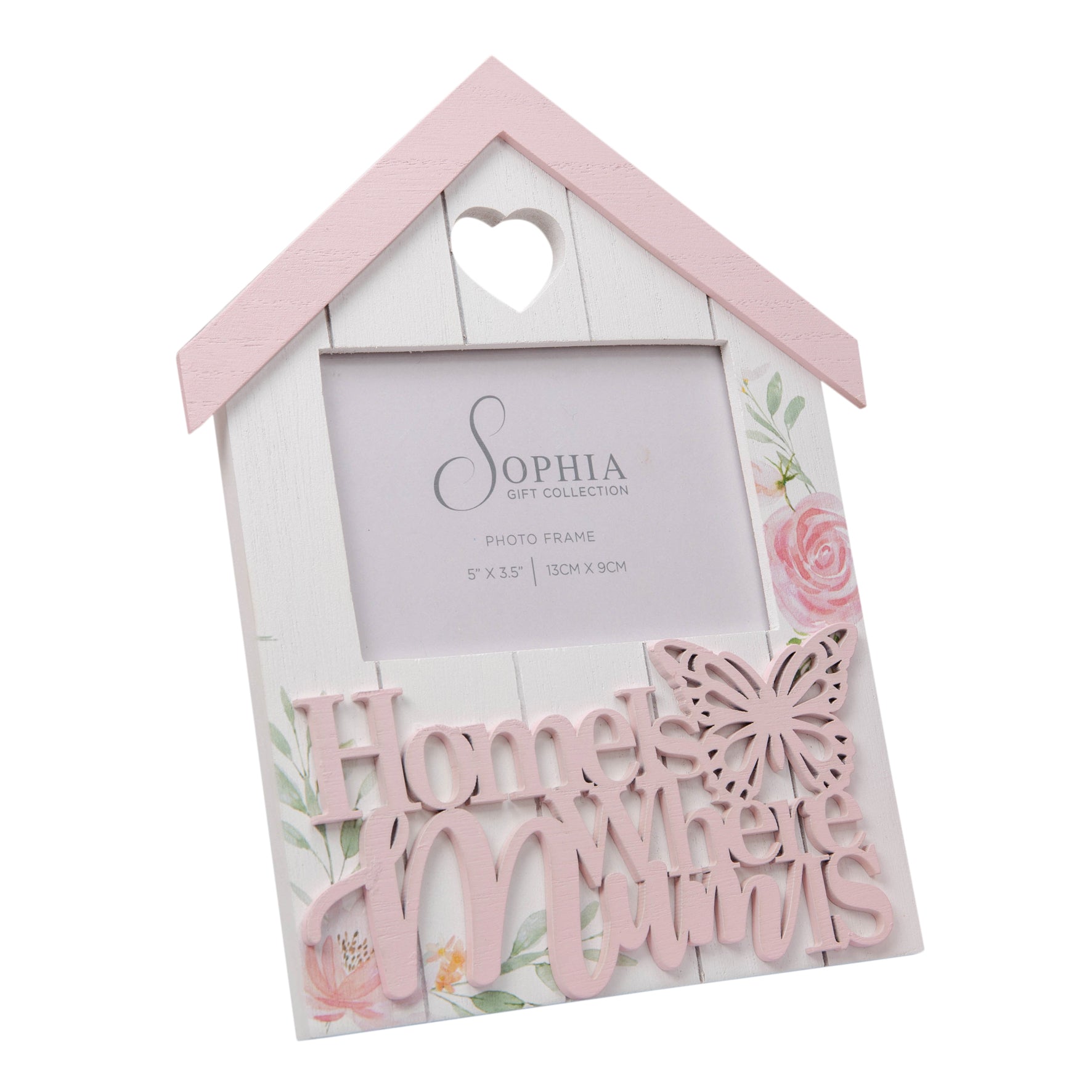 Mum Photo Frame - "Home Is Where Mum Is" - 5" x 3" Aperture Size
