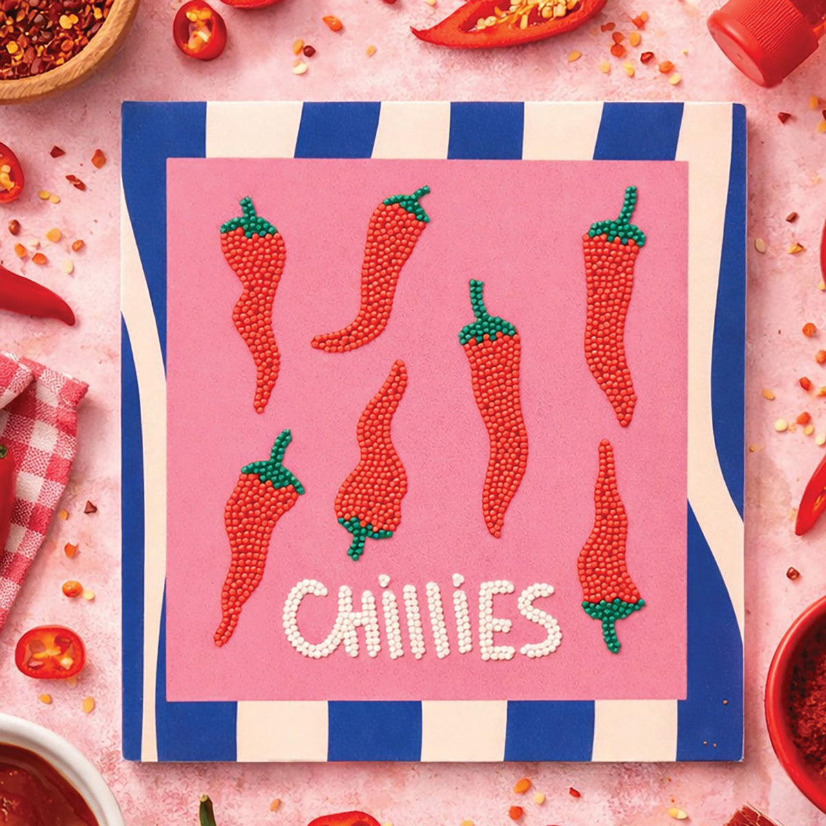 Apples To Pears Diamond Art Canvas Craft Set - Chillies