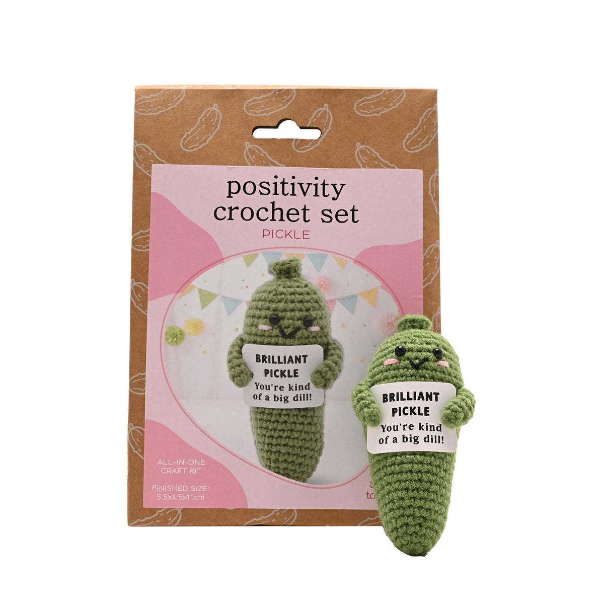 Apples To Pears Positivity Crochet Set - Pickle