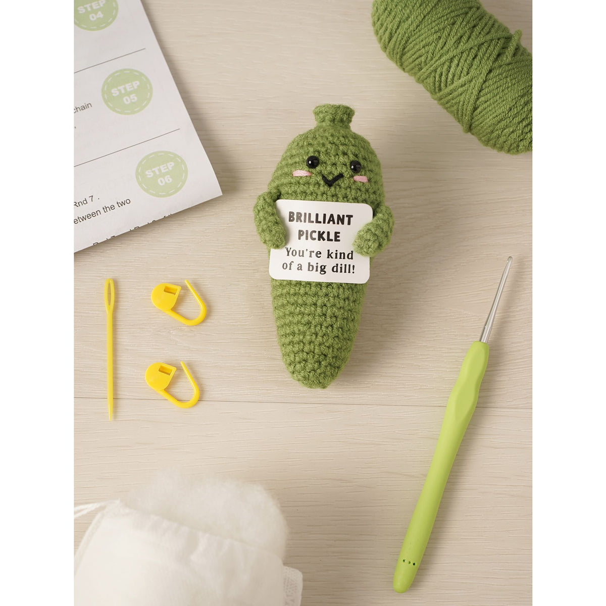 Apples To Pears Positivity Crochet Set - Pickle