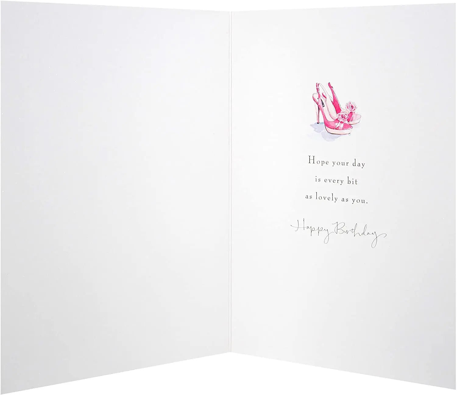 Friend Birthday Card - Stilletos, Presents And Roses