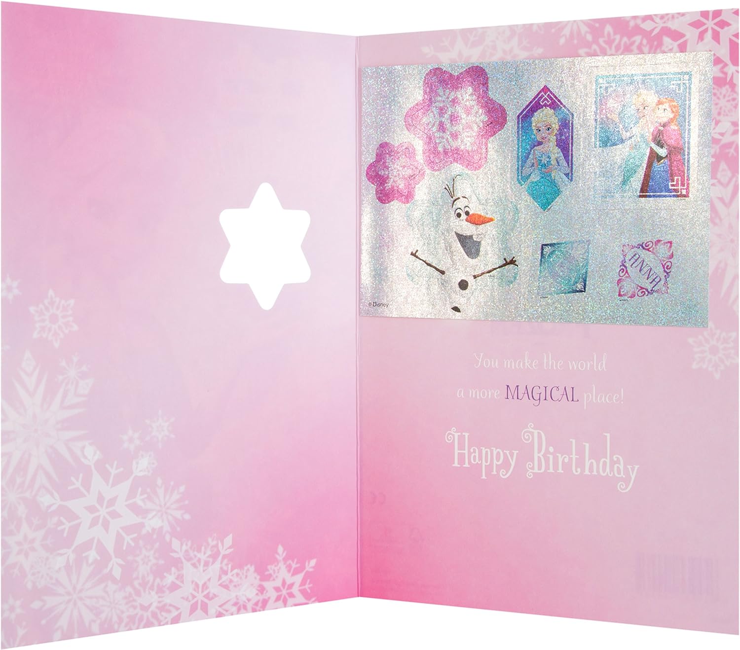 Frozen Daughter Birthday Card 'with Stickers'