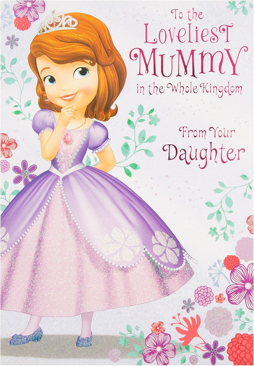 Hallmark Princess Sofia Mummy Mother's Day Card"from Your Daughter"
